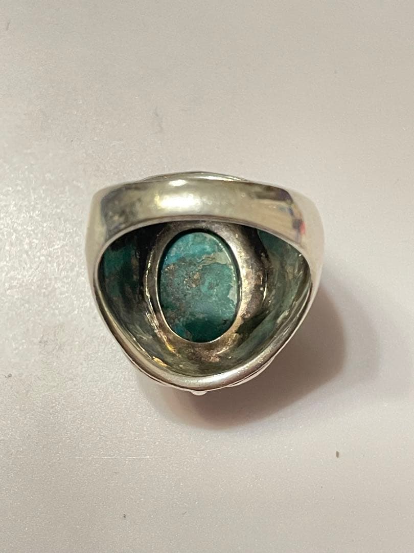 ★【90S】ターコイズ　リング　19号 silver925 ヴィンテージ★