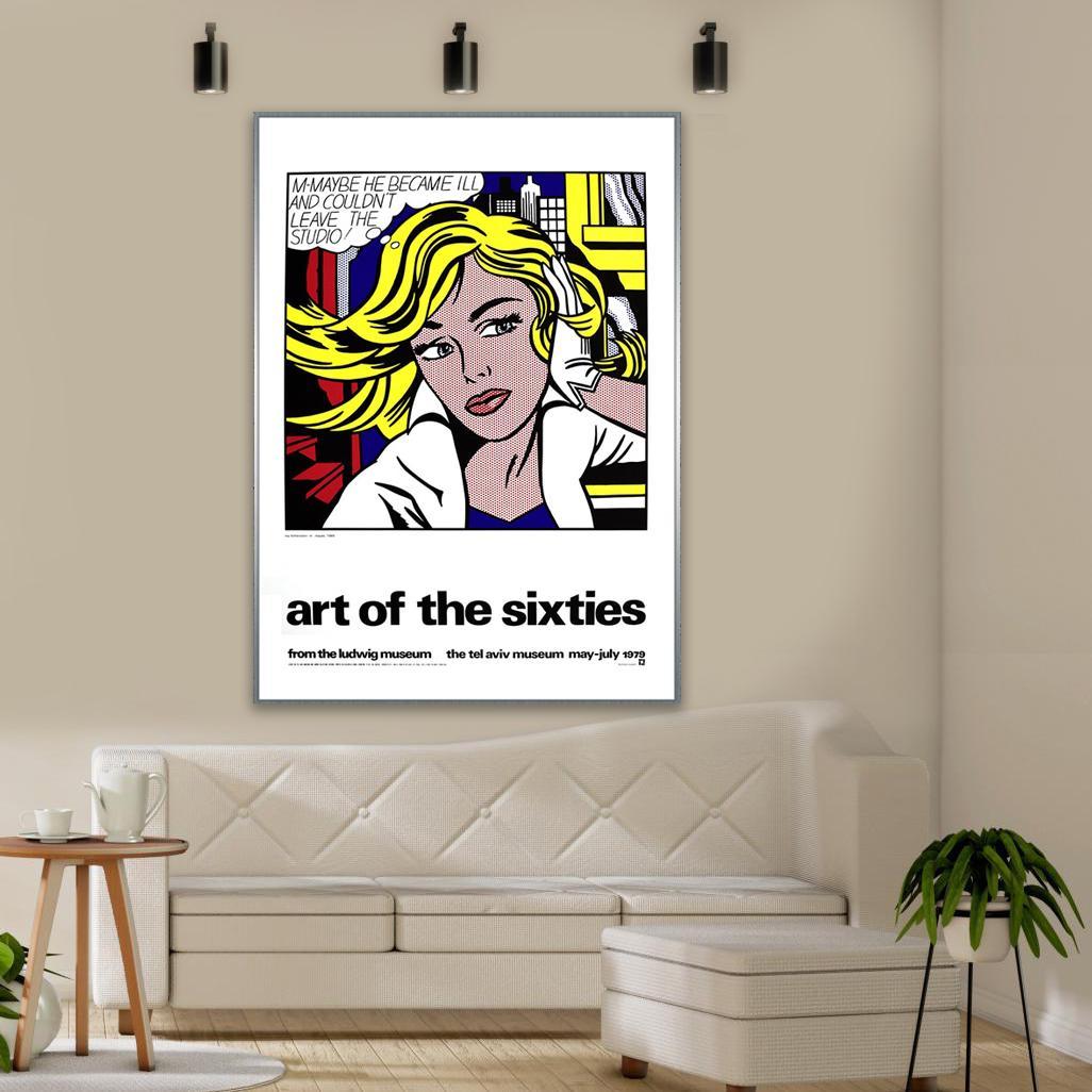 特別額装品/M-Maybe1979/ロイ リキテンスタイン/インテリア/ポスター