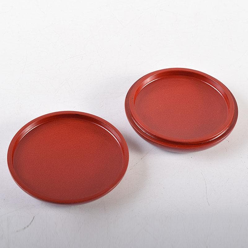 茶道具　讃岐漆器　宗家　後藤盆　後藤昌基作　香合　共布共箱　V　7954