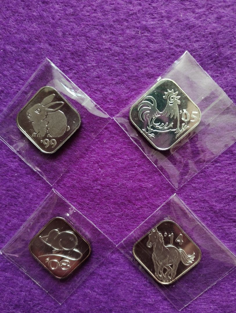 造幣局　純銀メダル４枚セット　桜の通り抜け