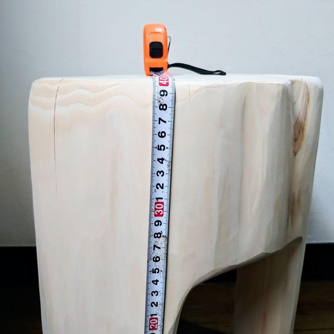 丸太スツール　丸太椅子　サイドテーブル ヒノキ