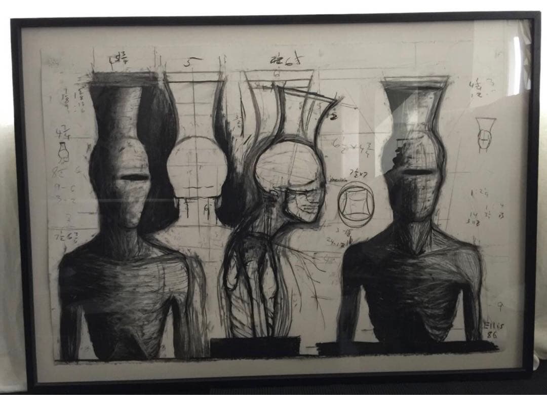 絵画 Jonathan Ellis Drawing for VesselHead I