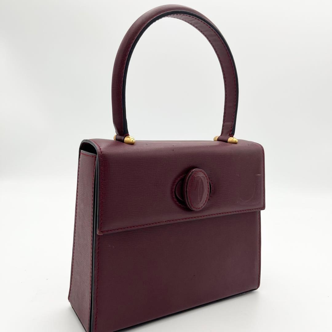 カルテイェ マストライン ターンロック ボックスカーフ ミニハンドバッグ 総柄