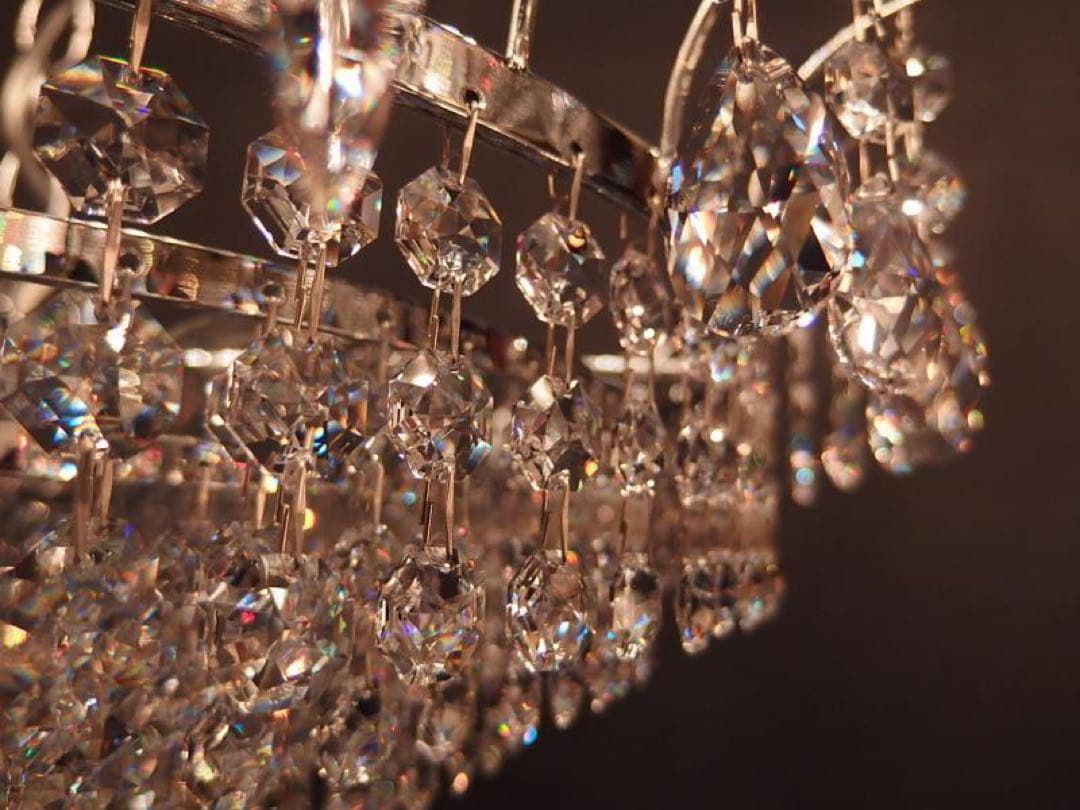 @kinnik❤︎ クリスタルシャンデリア 多層構造