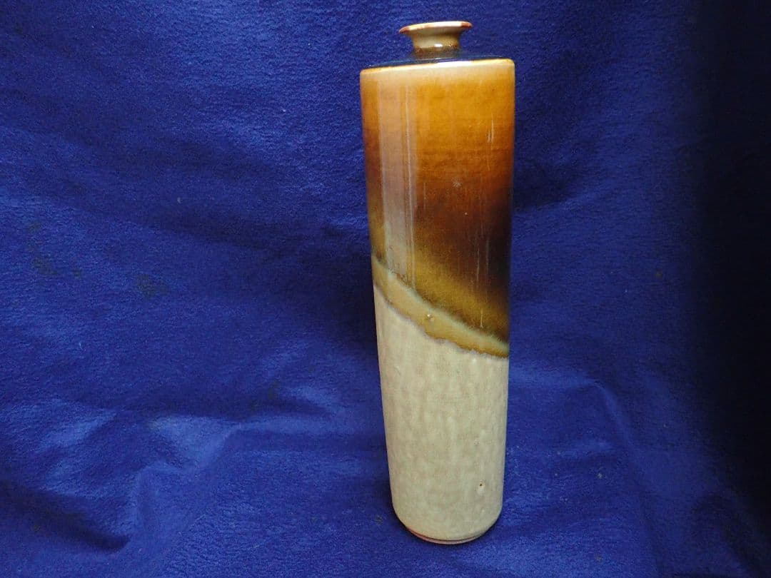 花瓶 流釉 土肥刀泉