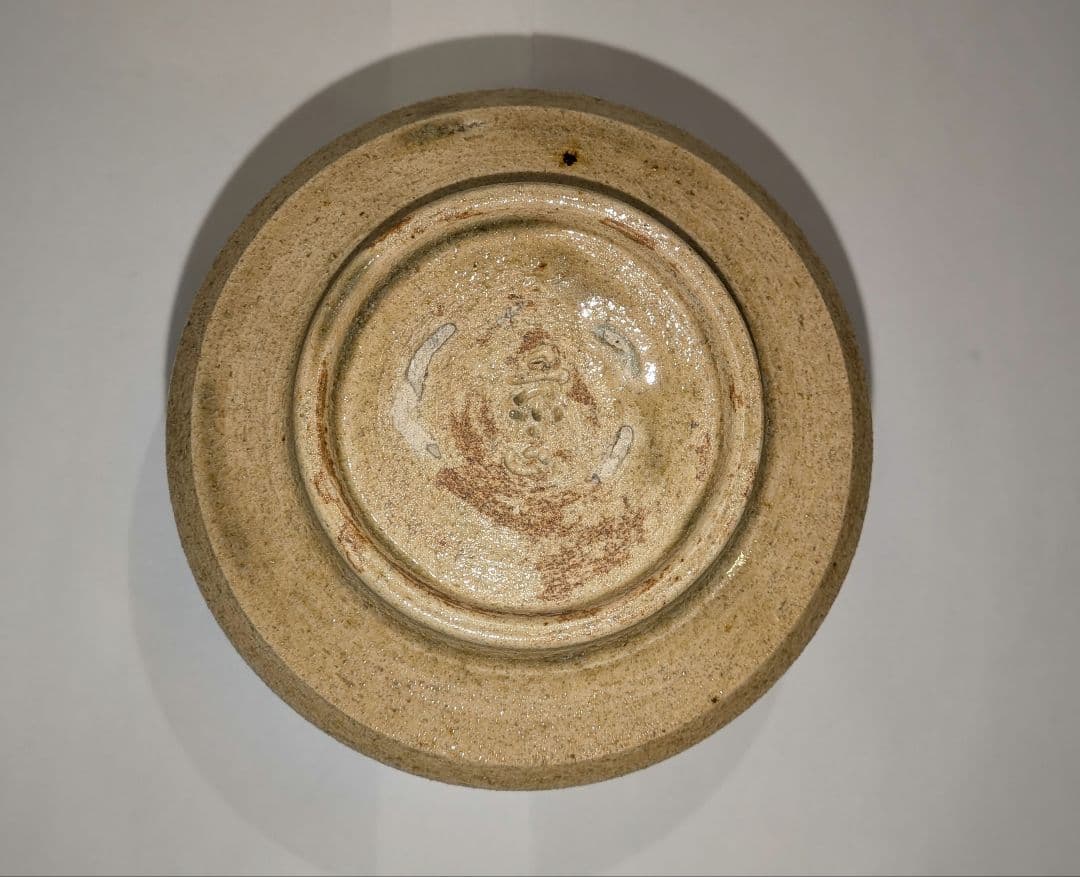 『林景正』黄瀬戸胴紐茶碗　乙塚窯　共箱共布　栞しおり茶道具カブ蕪