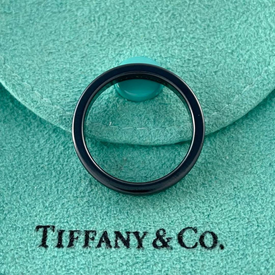 ティファニー 15号 1837 ナロー リング ブラック チタン XP6fe