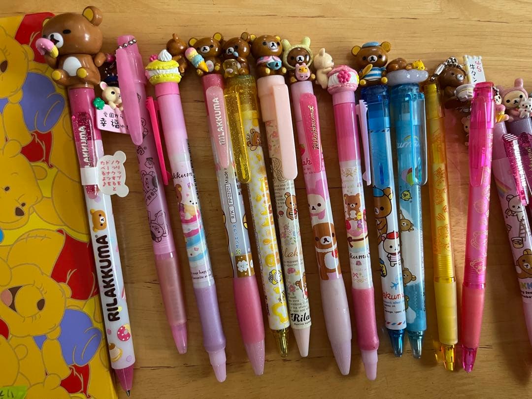 リラックマ　ボールペン&シャーペン　21本セット