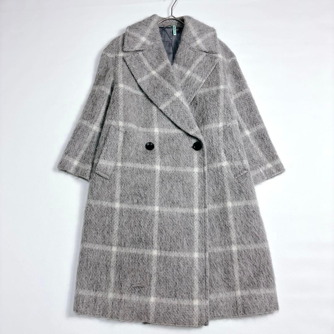 未使用級✨23区 MANTECO シャギーチェック コート チェスターコート
