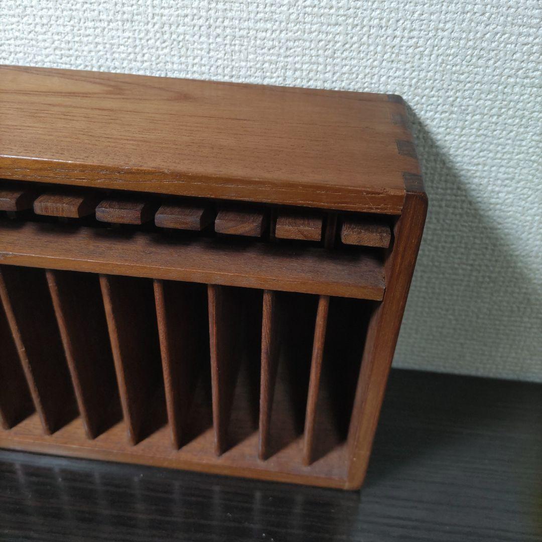 木製 カセットテープ ラック 壁掛け 収納 ミッドセンチュリー モダン