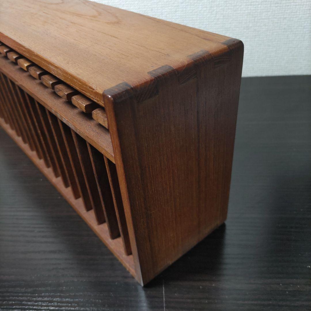 木製 カセットテープ ラック 壁掛け 収納 ミッドセンチュリー モダン