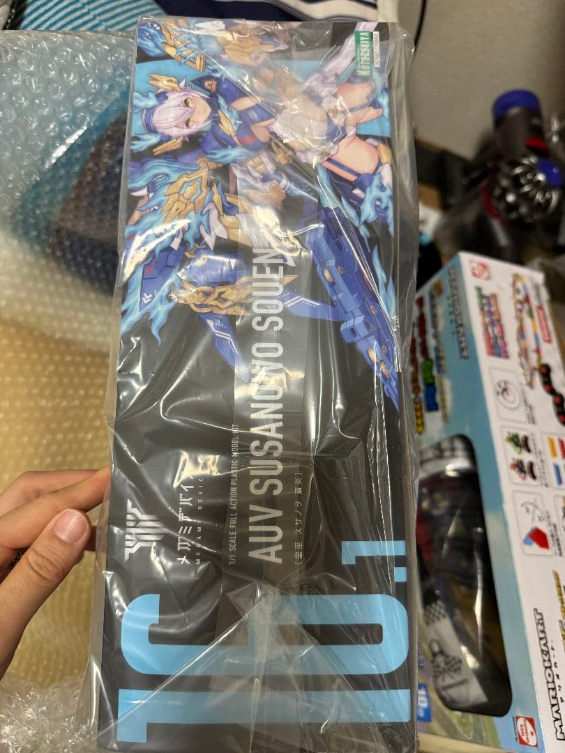 特典付き コトブキヤ メガミデバイス 皇巫 スサノヲ 蒼炎 髪パーツ＆ 顔パーツ