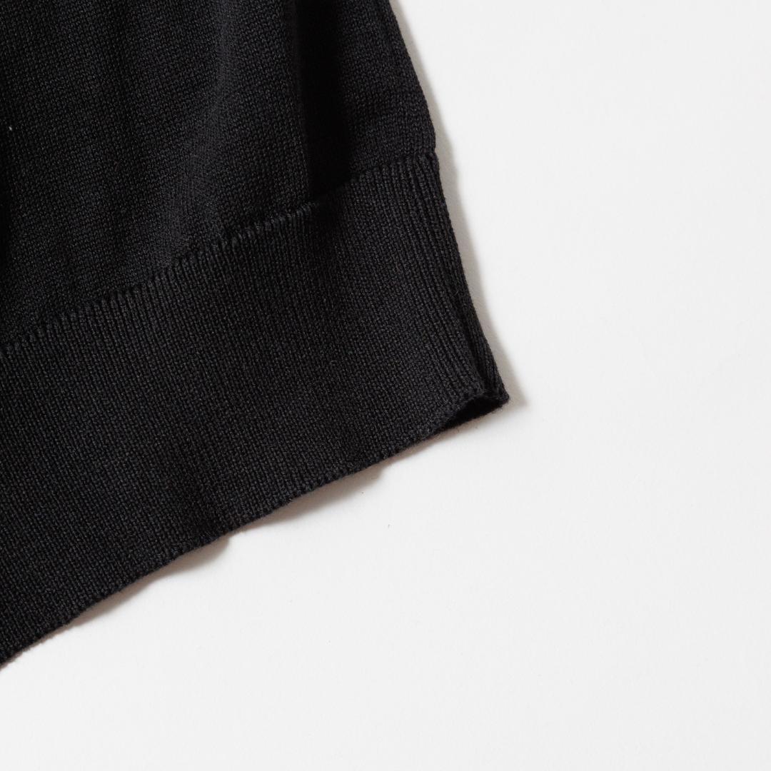 ★新品未使用★Drumohr ドルモア ニットポロシャツ スキッパー 黒 50