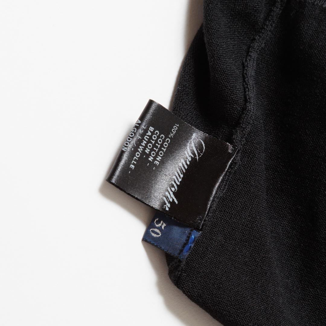 ★新品未使用★Drumohr ドルモア ニットポロシャツ スキッパー 黒 50