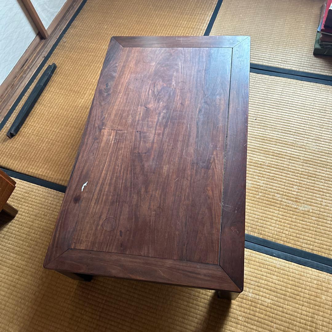 木製ダークブラウンテーブル 約101cm61cm高さ30cm