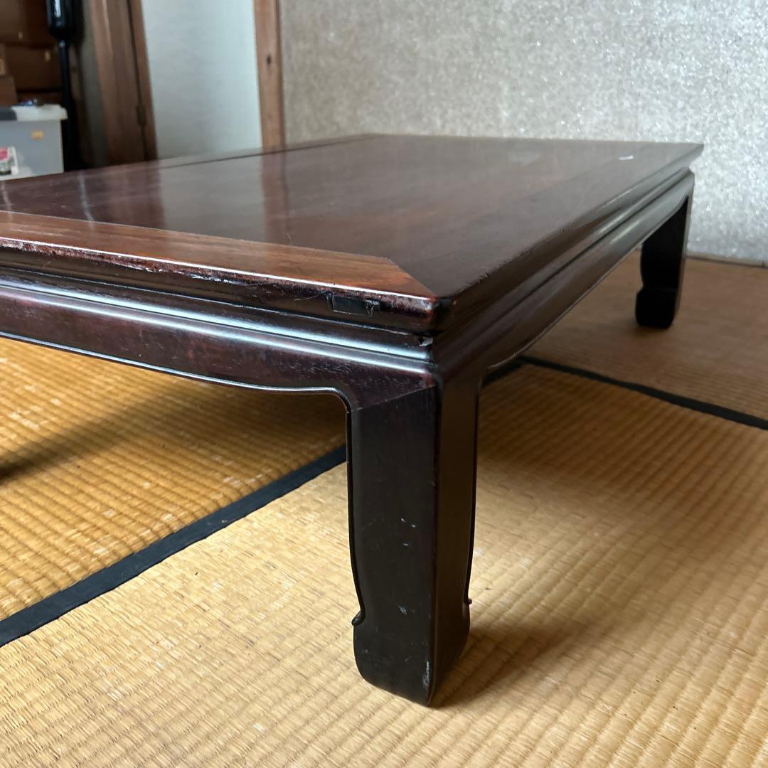 木製ダークブラウンテーブル 約101cm61cm高さ30cm