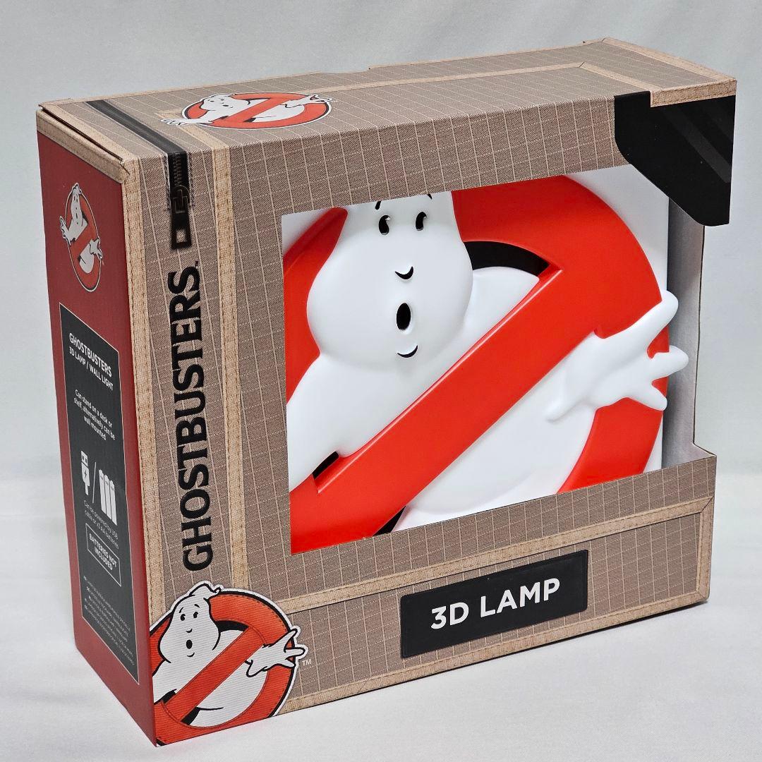 光る！ゴーストバスターズ　3Dロゴ　看板型　LED　ディスクランプ