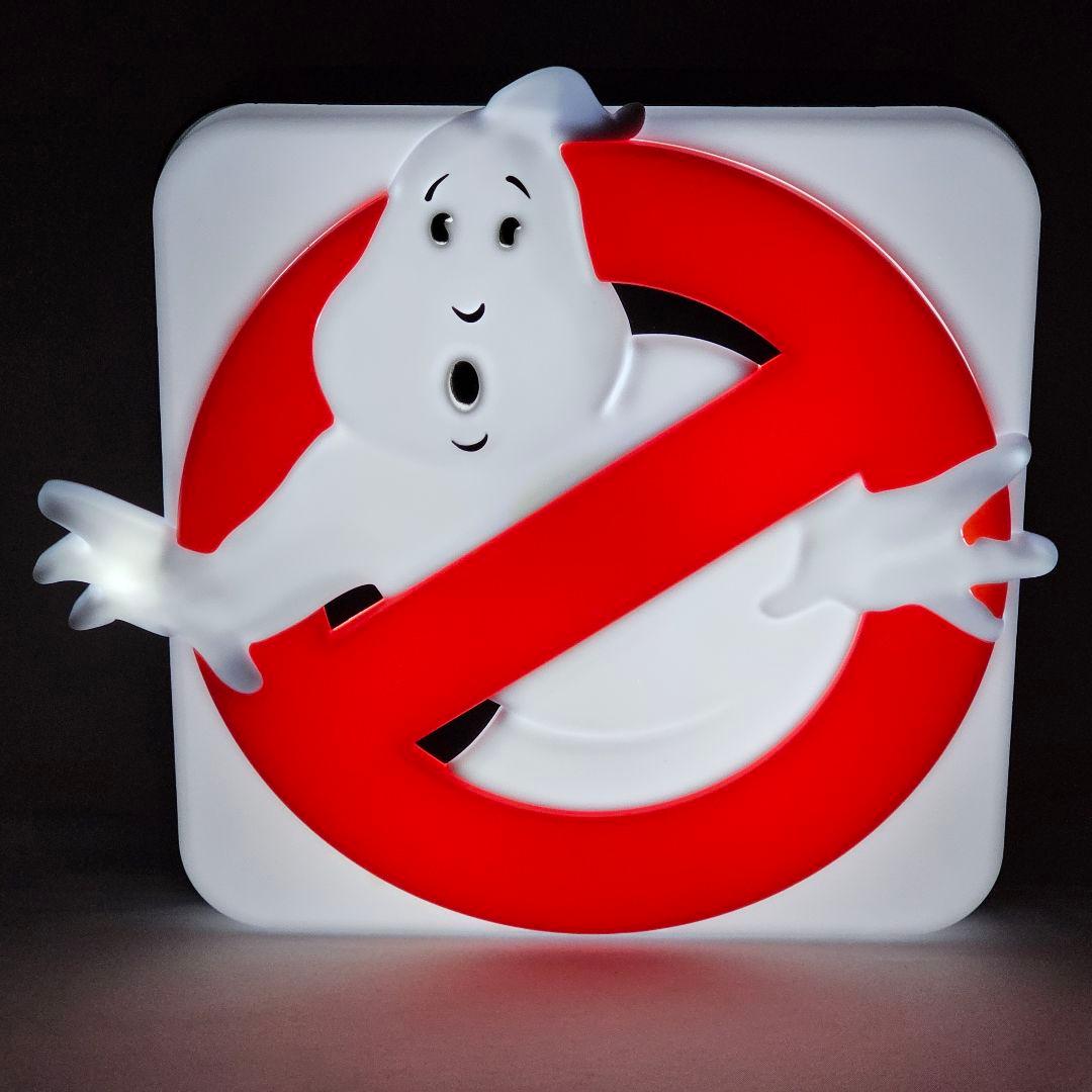 光る！ゴーストバスターズ　3Dロゴ　看板型　LED　ディスクランプ