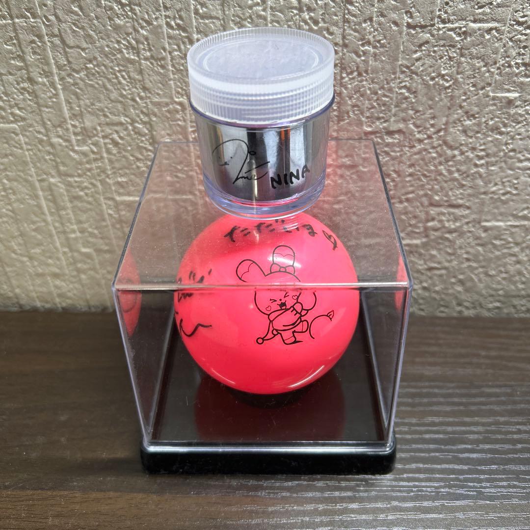 NiziU MIIHI直筆サイン入りピンクボール おまけ付き