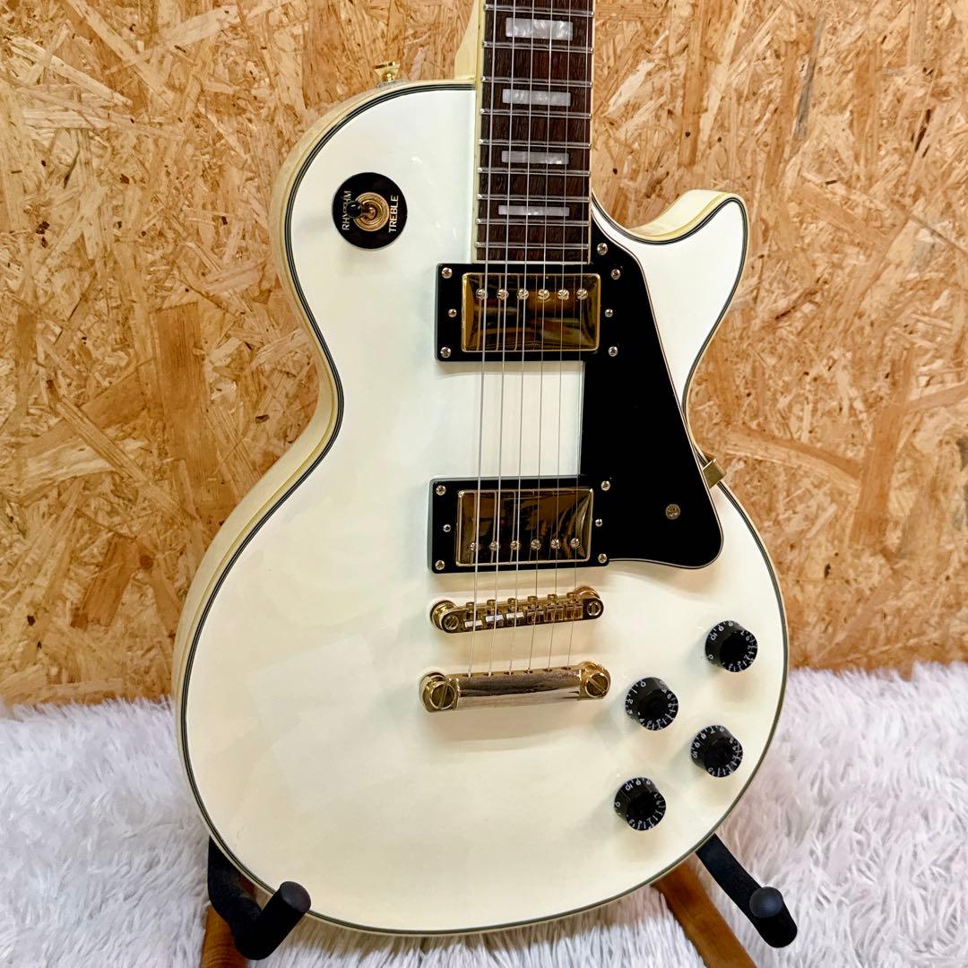 EPIPHONE レスポールカスタム ホワイト 訳アリ エピフォン