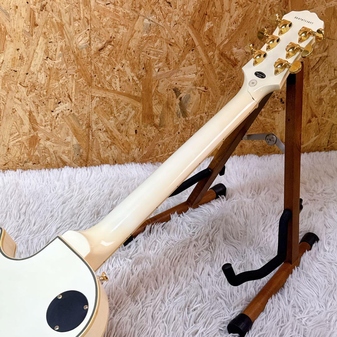 EPIPHONE レスポールカスタム ホワイト 訳アリ エピフォン