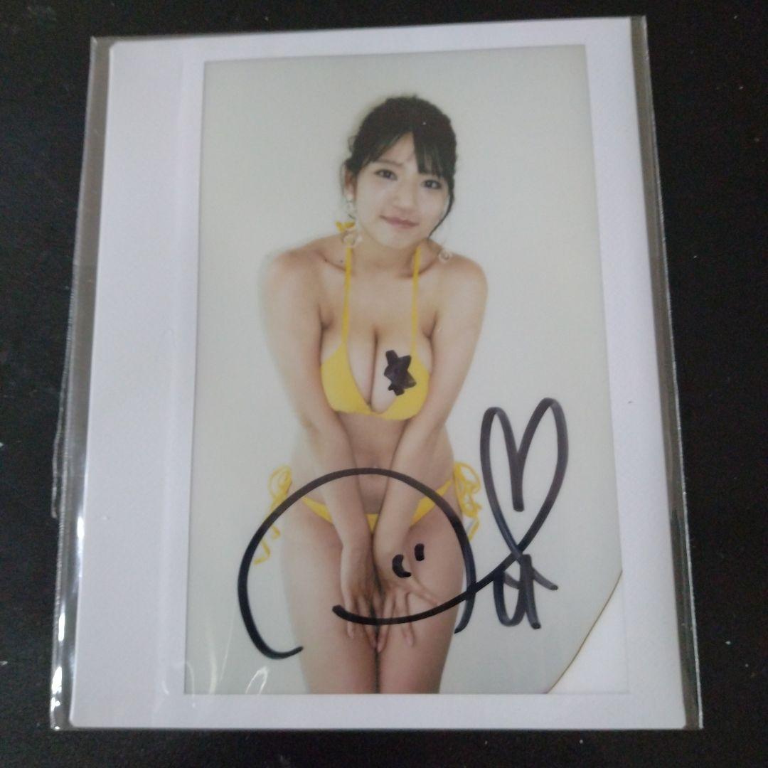 藤乃あおい サイン入りビキニワイドチェキ