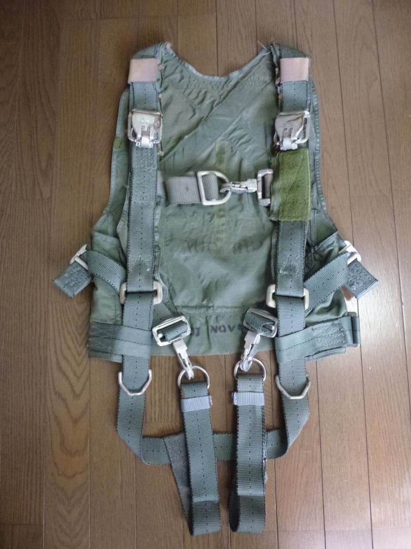 米軍実物 フライト装備 落下傘トルソーハーネス USAF空軍USNパラシュート