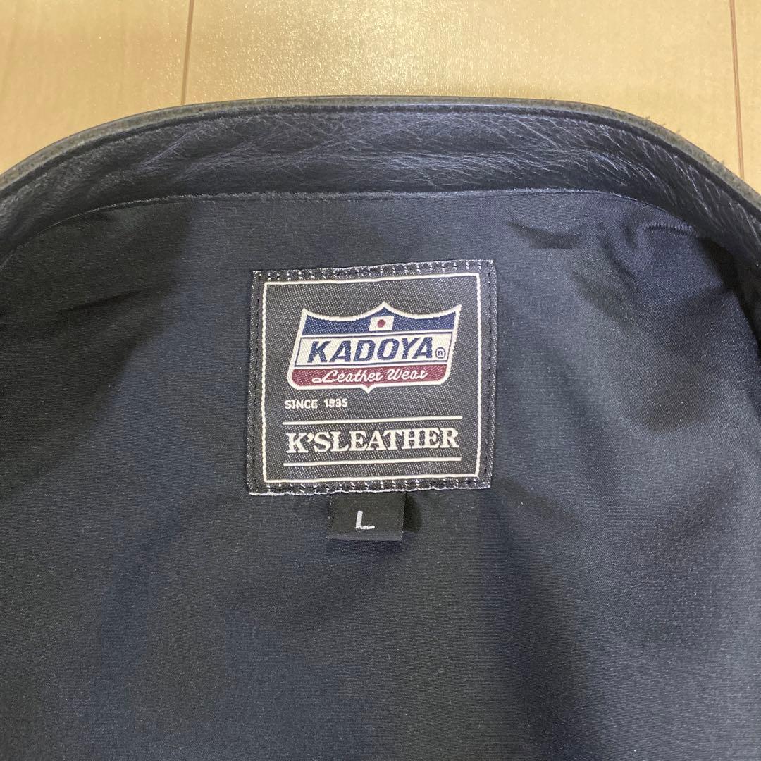 KADOYA レザージャケット　K’S LEATHER　専用メンテオイル付き