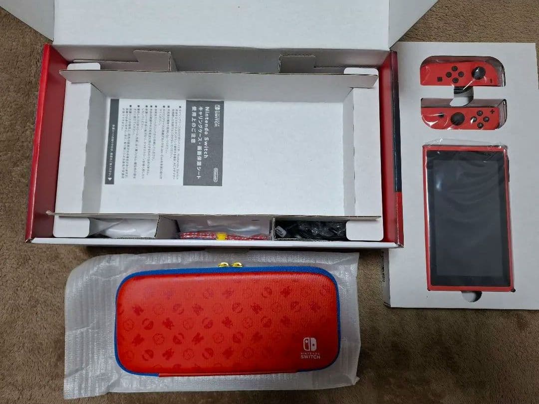 【美品】ニンテンドースイッチ マリオレッド×ブルー