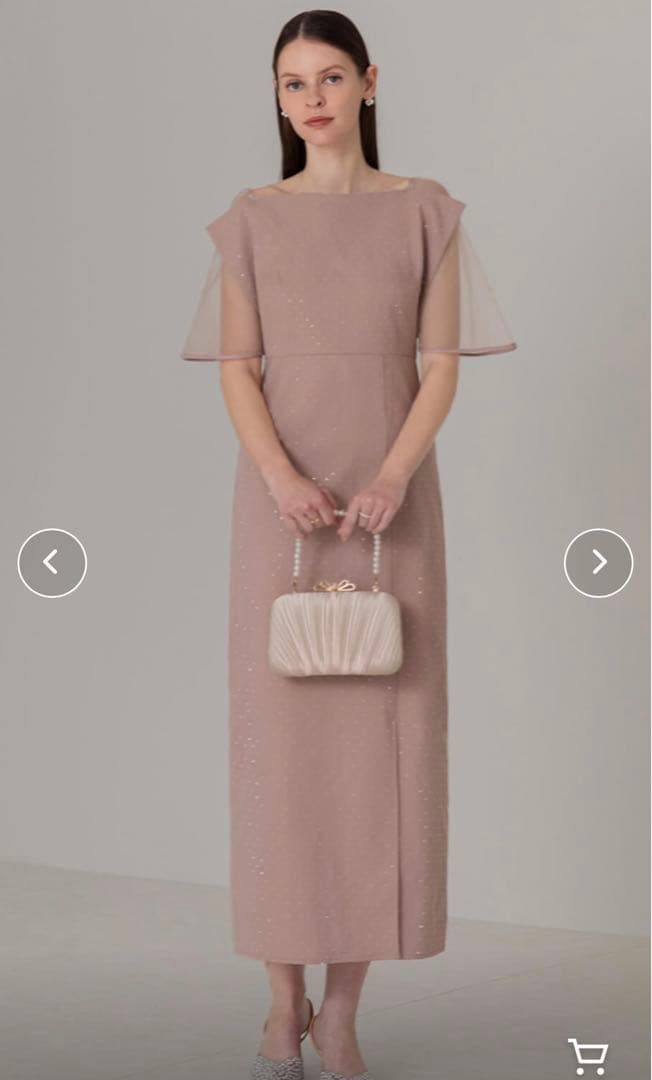 LEJA 2WAY Iラインドレスワンピースピンク　オケージョンドレス　結婚式