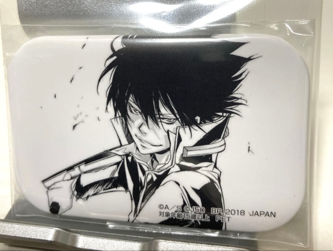 ジャンプ50周年 スクエア缶バッジ リボーン　雲雀 恭弥