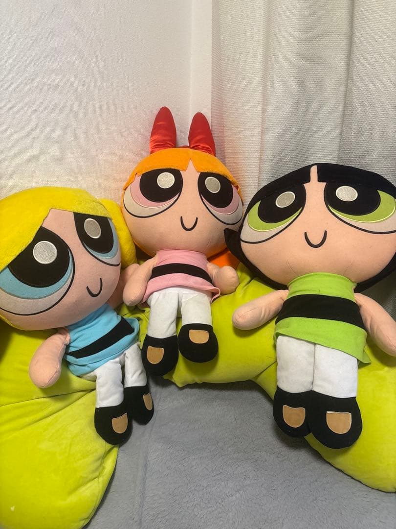 パワーパフガールズ ぬいぐるみ 2001年製巨大ぬいぐるみ3体セット
