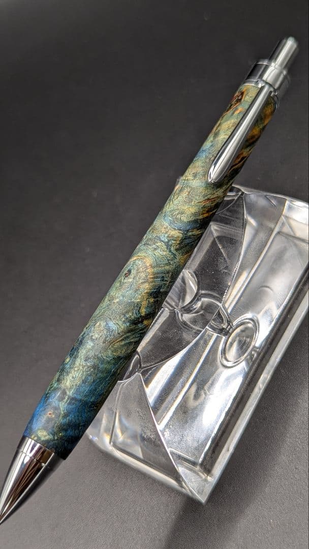 359ペン工房翌檜　スタビライズドウッドバーチバール　木軸シャーペン　ボールペン