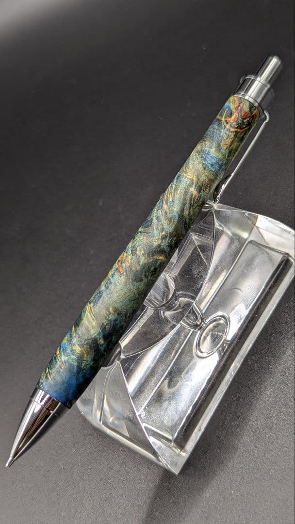 359ペン工房翌檜　スタビライズドウッドバーチバール　木軸シャーペン　ボールペン