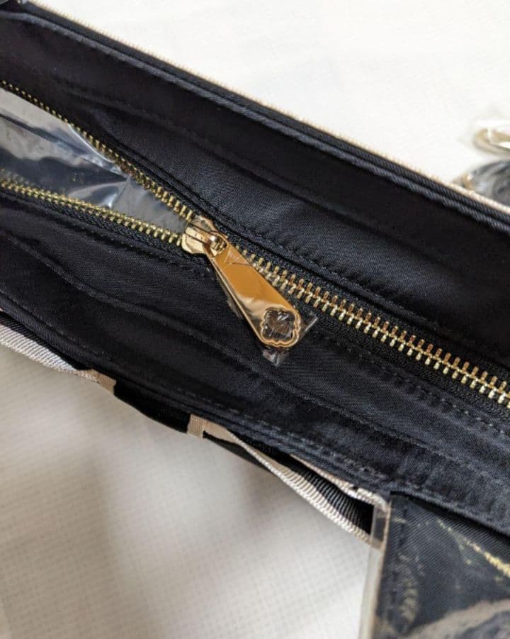 TOCCA トッカ/2wayバイカラートートバッグ リボン付き/黒/新品