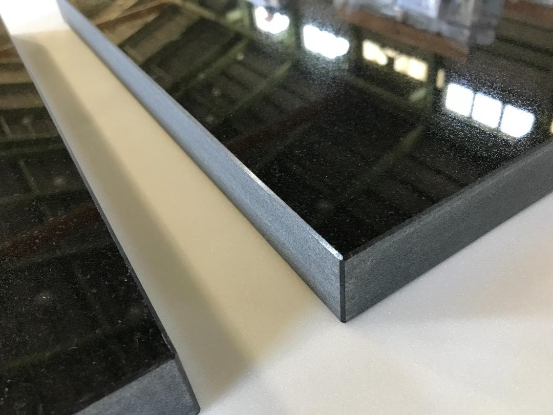 【ezohanabi】天然黒御影石 特注オーディオボード ペア●送料無料