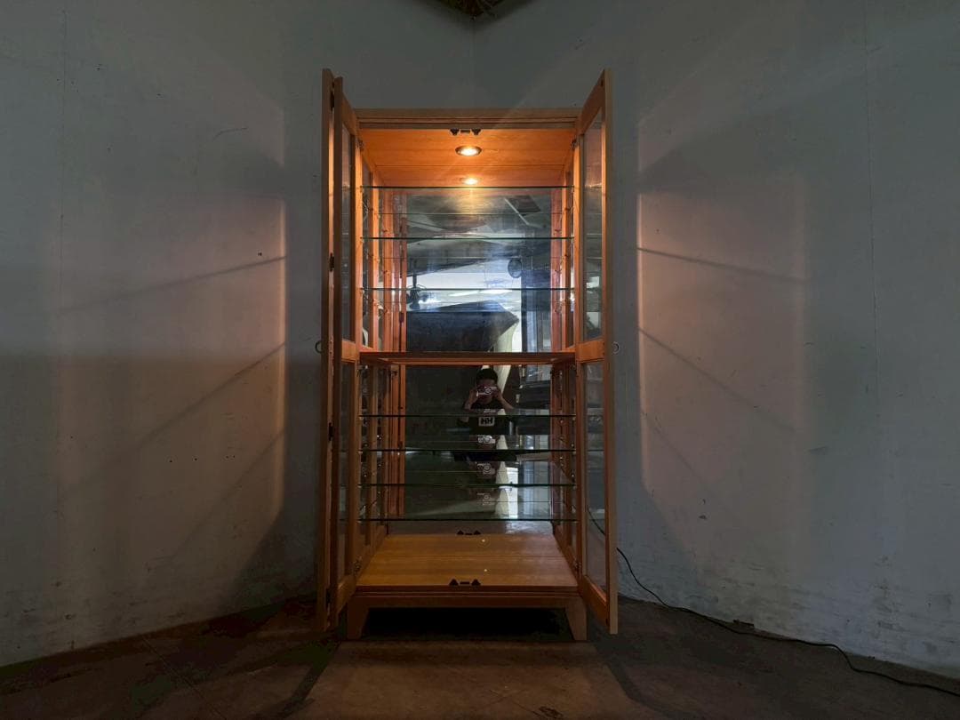 T7085☆美品☆ヨコマク☆スティル☆ドキュリオケース☆飾り棚☆キャビネット☆