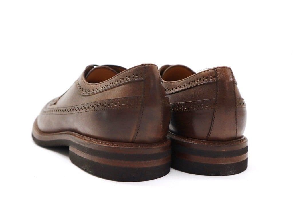 ■新品24万!ブルネロクチネリ／カーフレザーダービーシューズ 44（29cm）茶