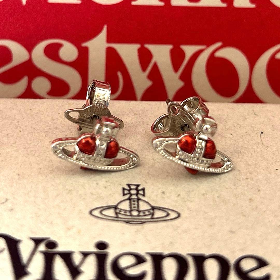 Vivienne Westwood ナノハート　ピアス　レッド