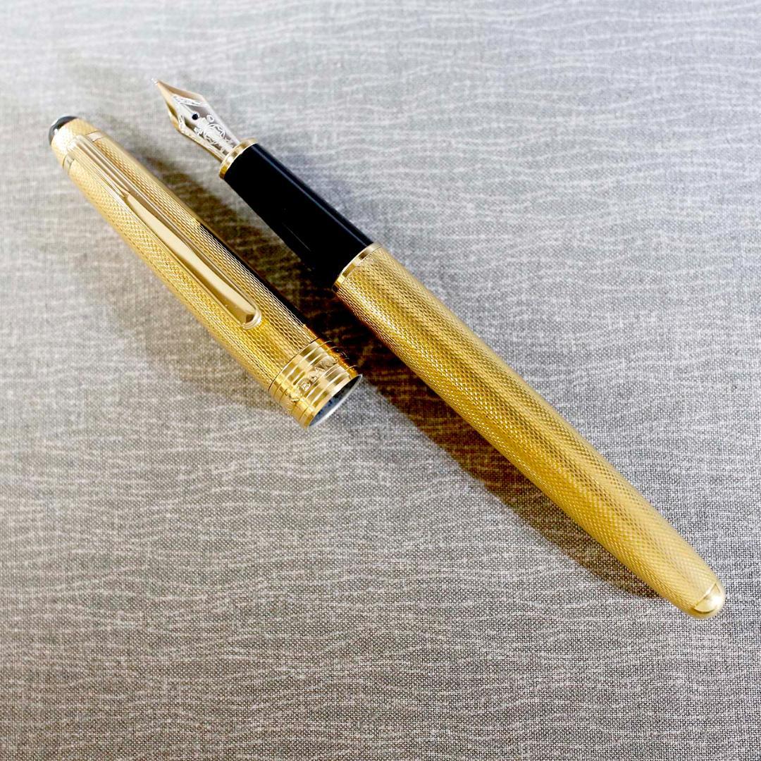 【極美品 送料込み】モンブラン 万年筆 １４４４ バーレイ ゴールド マイスター