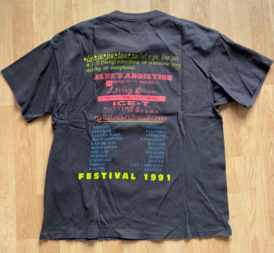 Lollapalooza 91 vintage T shirt ロラパルーザ