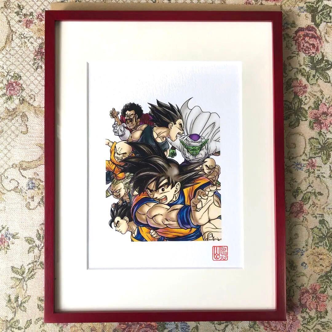 ◽️ドラゴンボール　複製原画　完全版34巻表紙　 　超戦士集合