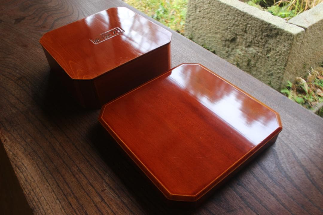 極小傷有！上質拭き漆の美しい春慶塗の大徳寺重（検懐石道具茶道具お重重箱