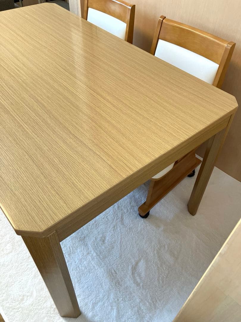 直接引き取り・配達限定 ニトリ オールシーズン 4人用こたつテーブル 椅子セット