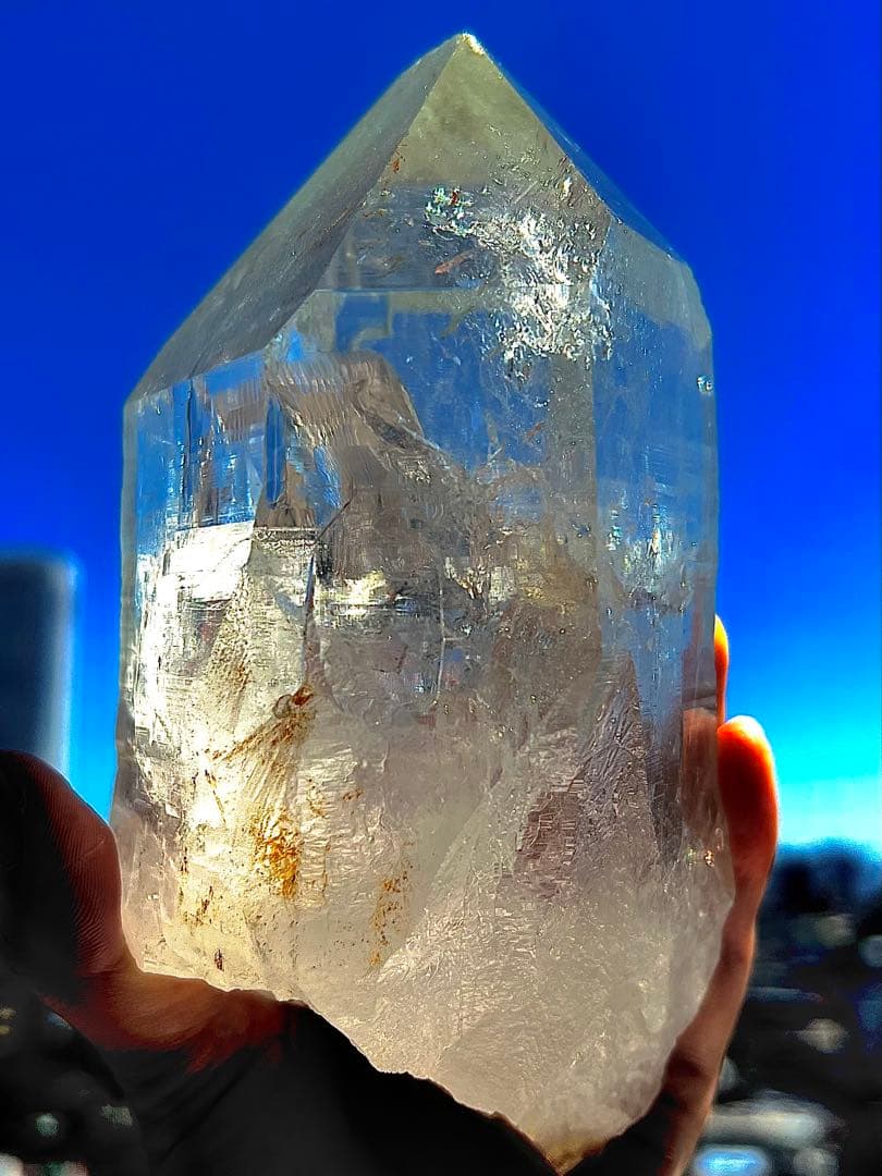 特別価格✨美✨希少✨特大１kgAAAAAマニハール水晶 カテドラル✨虹の泉神殿