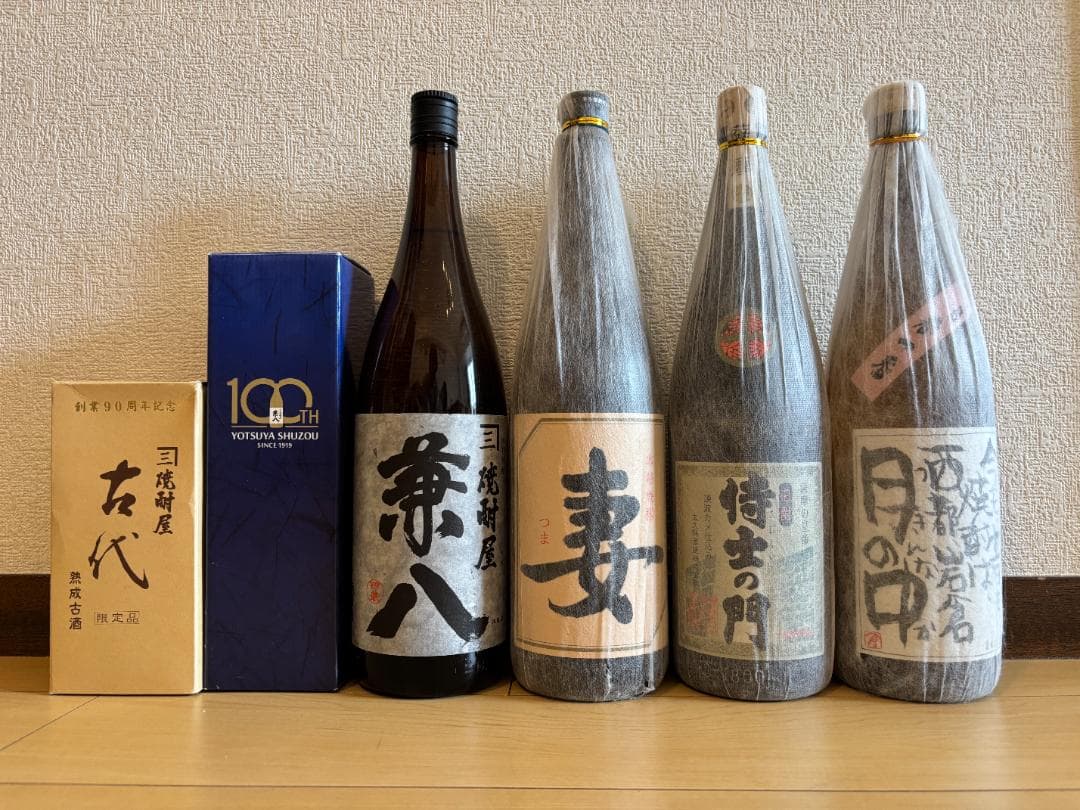 兼八 古代 長期貯蔵兼八 侍士の門 妻 月の中 プレミア焼酎セット 6本セット