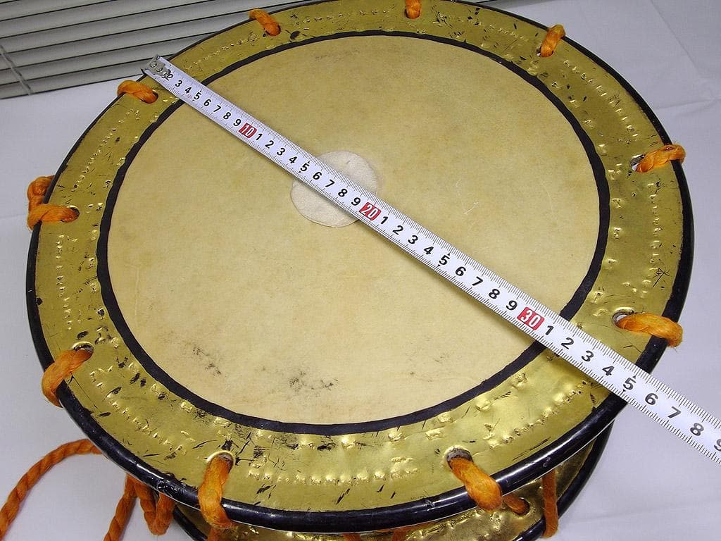 和太鼓 締め太鼓 締太鼓 金蒔絵 本皮
