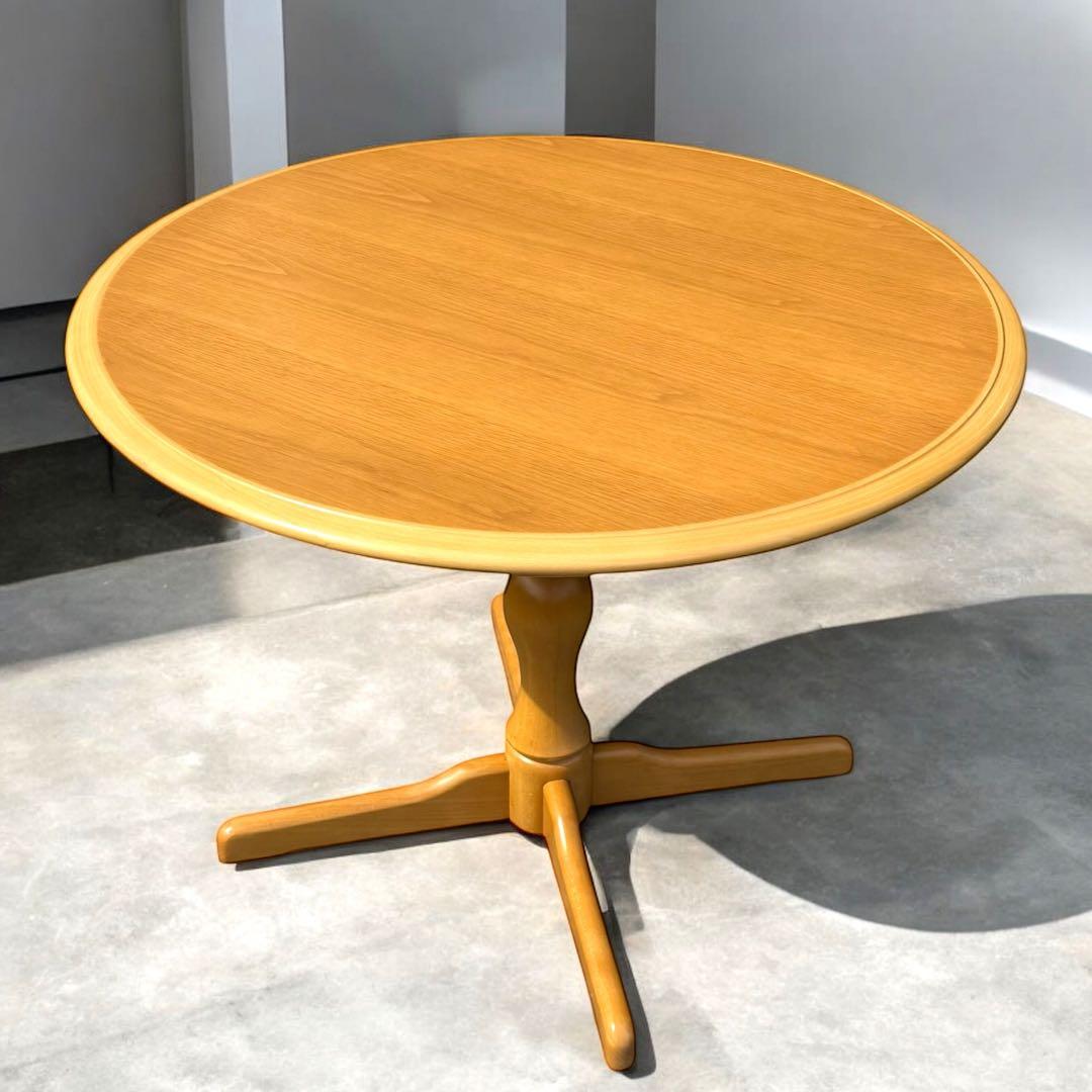 HR698 秋田木工 ダイニングテーブル 丸型テーブル ナラ材 IDC大塚家具