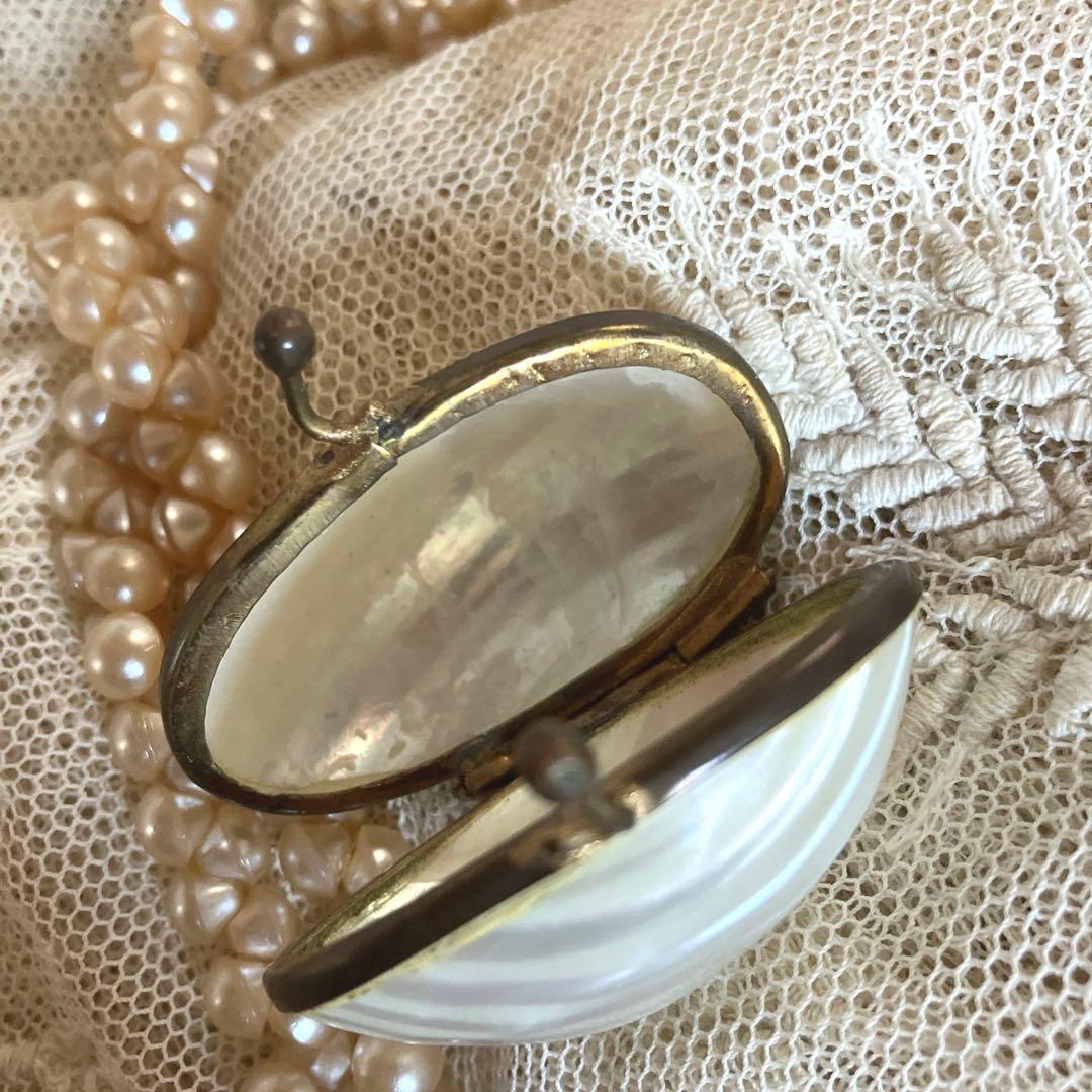 フランスアンティークマザーオブパール　白蝶貝
