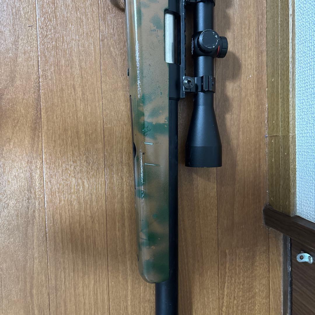 迷彩スナイパーライフル VSR-10 シモンソン製 スコープ＆サイレンサー付き